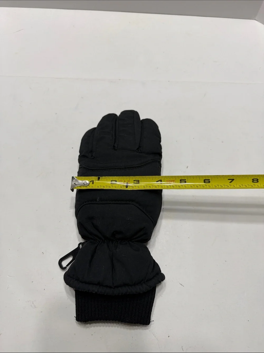 Black Insulated Winter Gloves for Women with Grip Panels